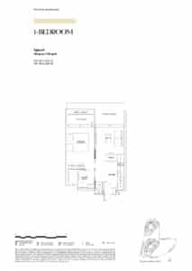 Newport Residences 1 Bedroom Type A1