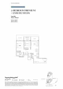 Newport Residences 2 Bedroom Premium + Ensuite Study Type BPS1