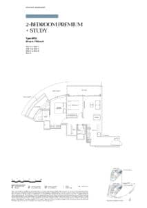 Newport Residences 2 Bedroom Premium + Study Type BPS2
